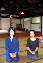 Tomoyo, 2nd daughter and her mother, Mrs Nori Yamada.